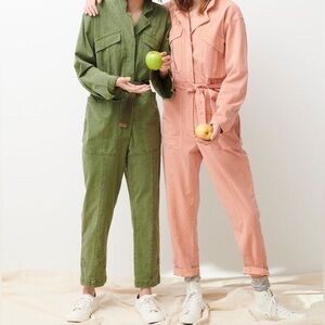Alex Mill Expedition Twill Jumpsuit - City Pink size S